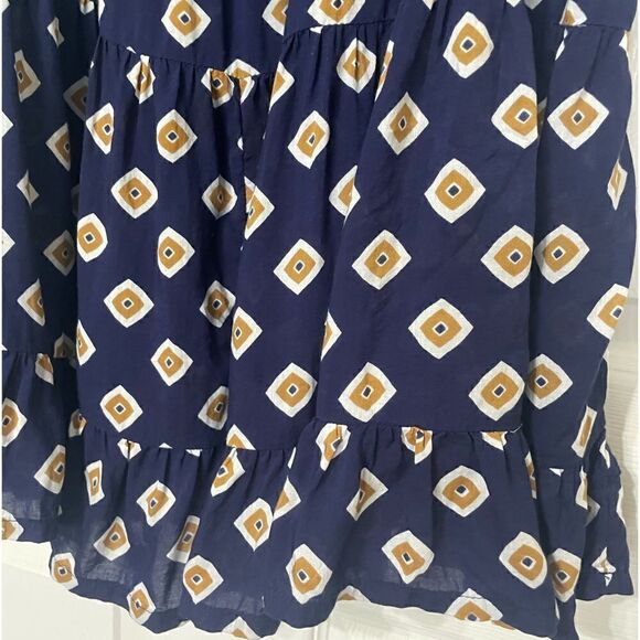 United Colors of Benneton Mini Ruffle Tiered Babydoll Dress Size Medium NWOT - Picture 3 of 8